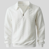 Simone – Elegantní Pletené Polo S Krátkým Zipem