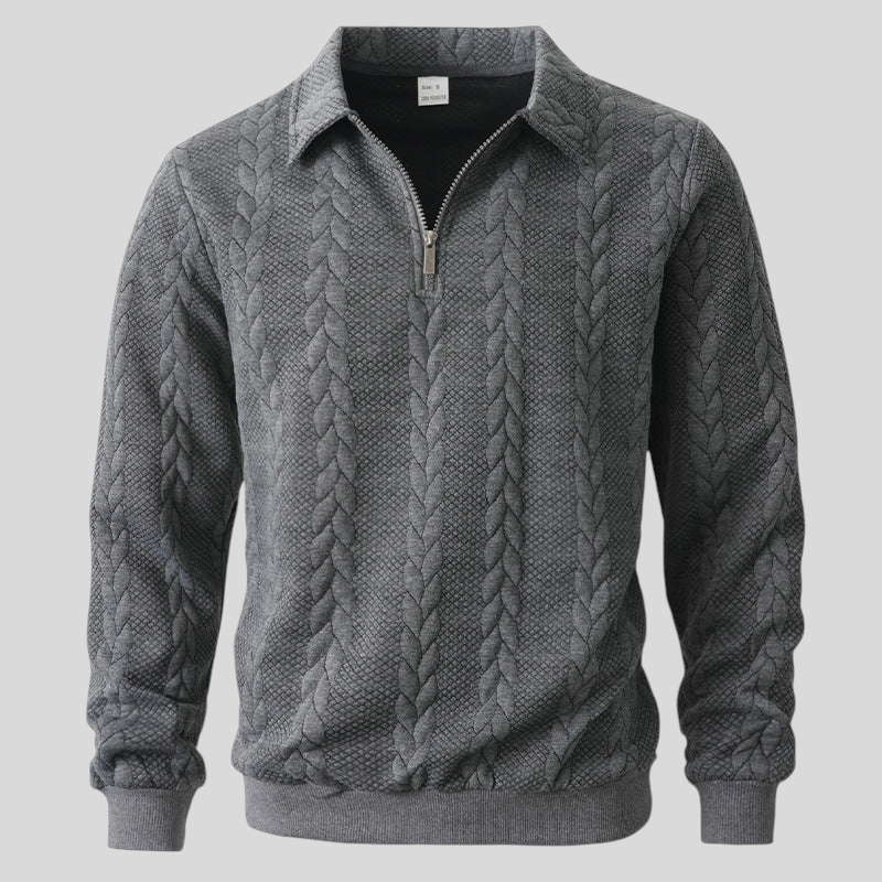 Simone – Elegantní Pletené Polo S Krátkým Zipem