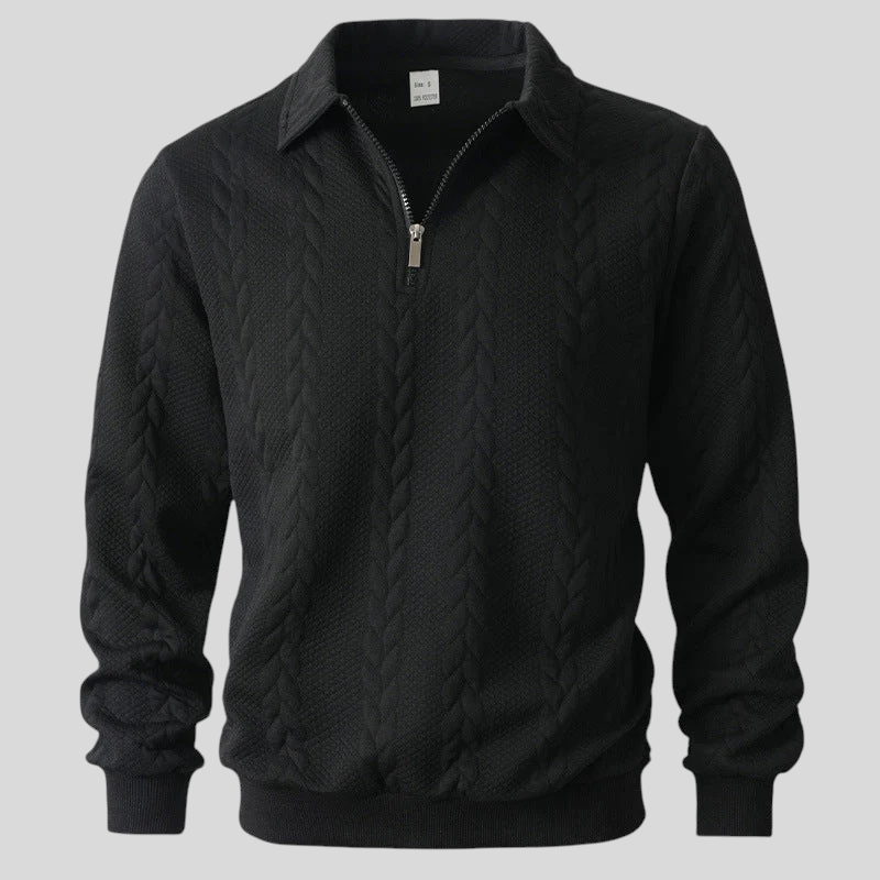 Simone – Elegantní Pletené Polo S Krátkým Zipem