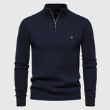 Martin – Elegantní Svetr se Zipem u Krku