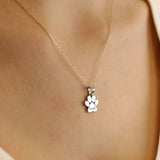 Roselle - Náhrdelník S Gravírovanou Tlapkou