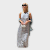 Adéla – Maxi Šaty s Geometrickým Vzorem