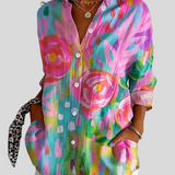 Rina – Halenka S Barevným Vzorem