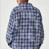 Tomáš – Kostkovaná Košile s Dlouhým Rukávem ve Velkých Velikostech pro Muže