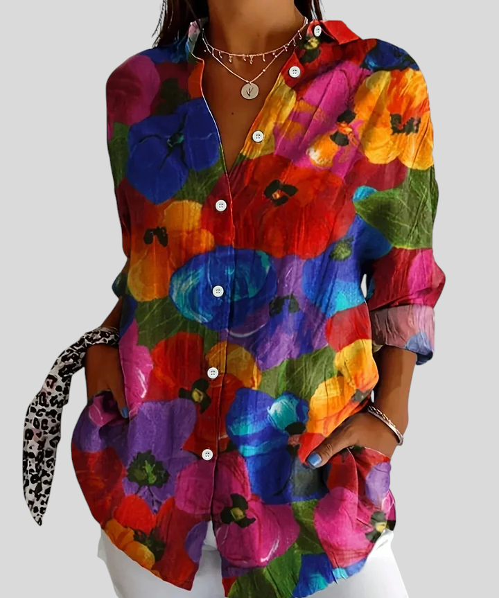 Rina – Halenka S Barevným Vzorem