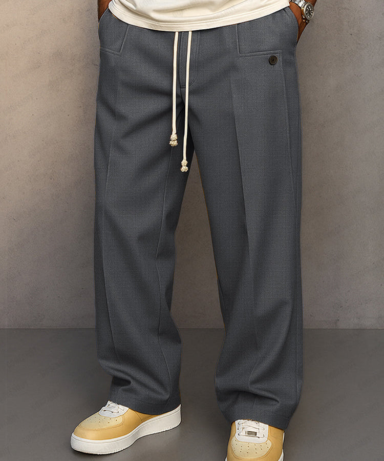 Daniel – Pohodlné městské kalhoty se šňůrkou