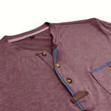 Tomáš – Měkké Základní Tričko s Kapsou na Prsou pro Muže