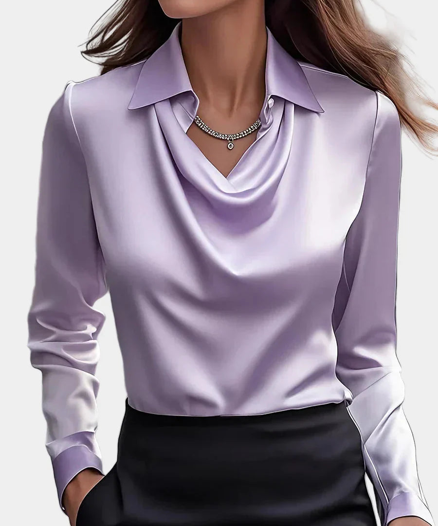 Fiona™ - Elegantní Saténová Blůza