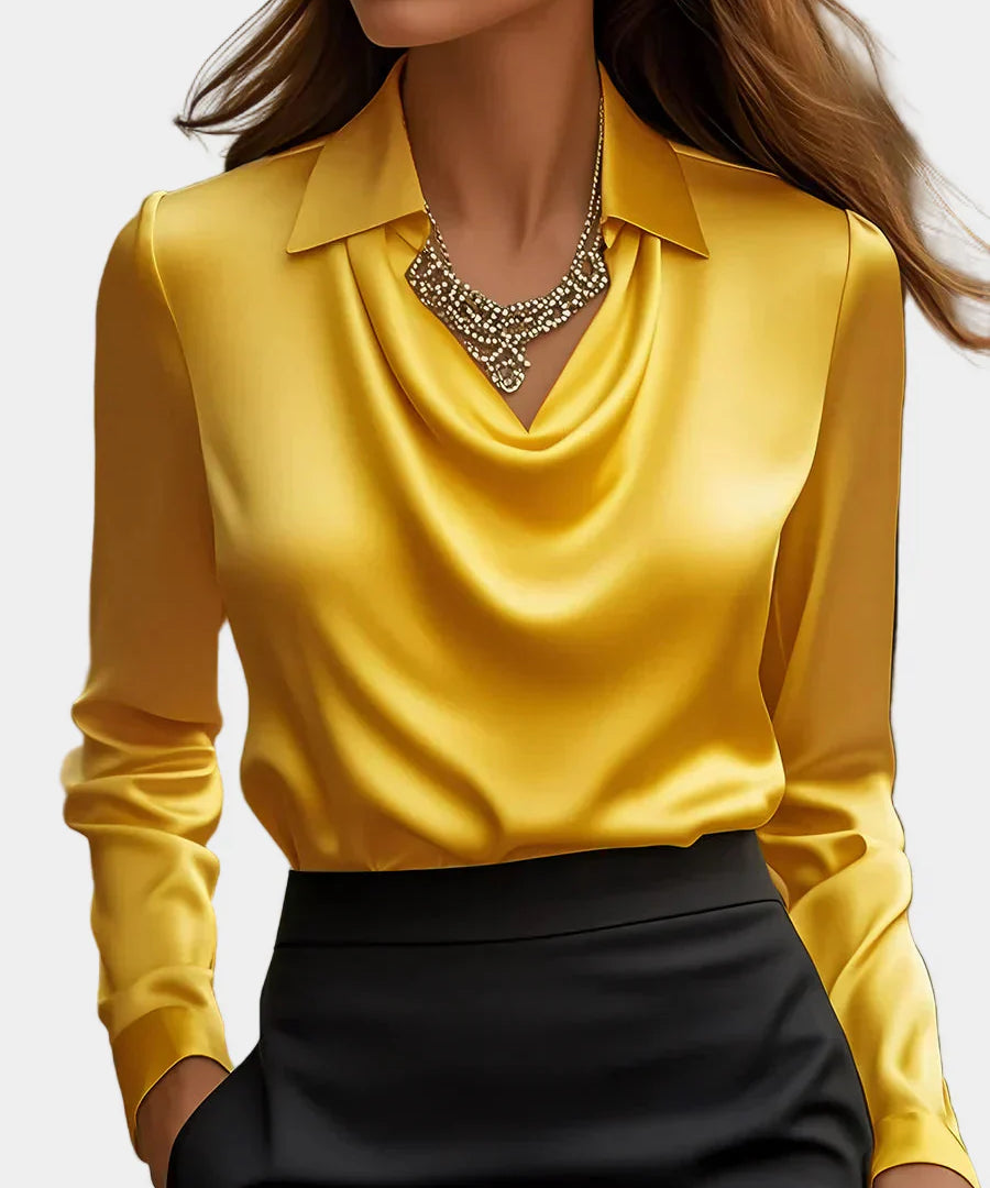 Fiona™ - Elegantní Saténová Blůza