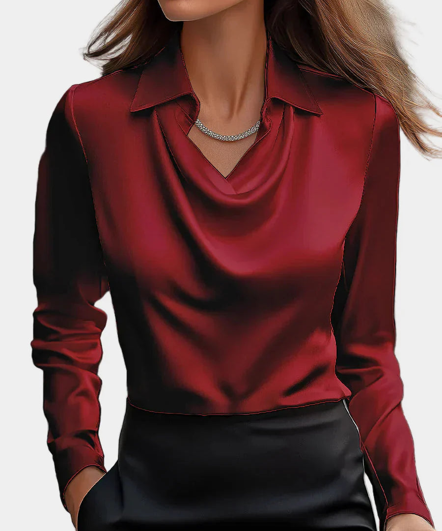 Fiona™ - Elegantní Saténová Blůza
