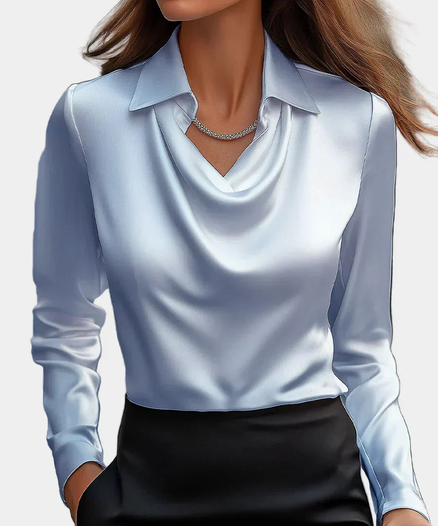 Fiona™ - Elegantní Saténová Blůza