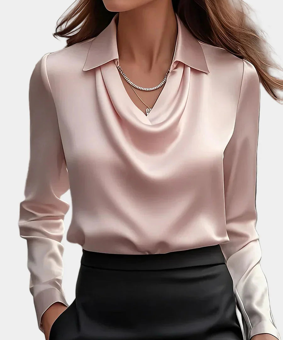 Fiona™ - Elegantní Saténová Blůza