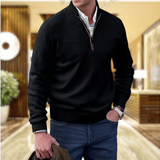 Martin – Luxusní Pulovr s Polo Zipem pro Muže
