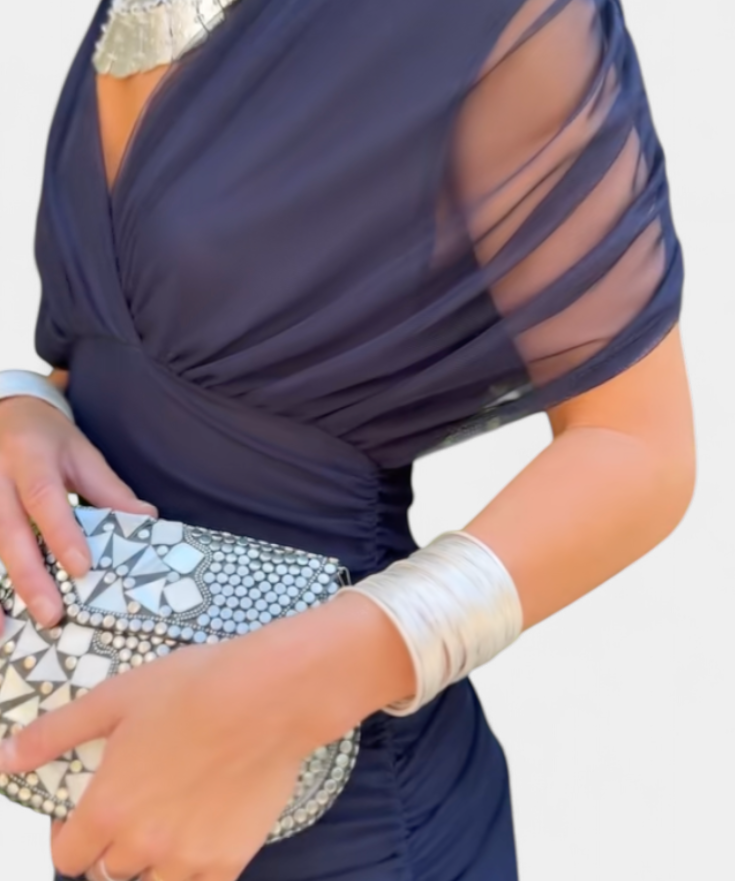 Amarra – Elegantní Dlouhé Šifonové Šaty S Drapováním