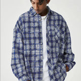 Tomáš – Kostkovaná Košile s Dlouhým Rukávem ve Velkých Velikostech pro Muže
