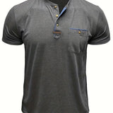 Tomáš – Měkké Základní Tričko s Kapsou na Prsou pro Muže