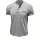 Tomáš – Měkké Základní Tričko s Kapsou na Prsou pro Muže