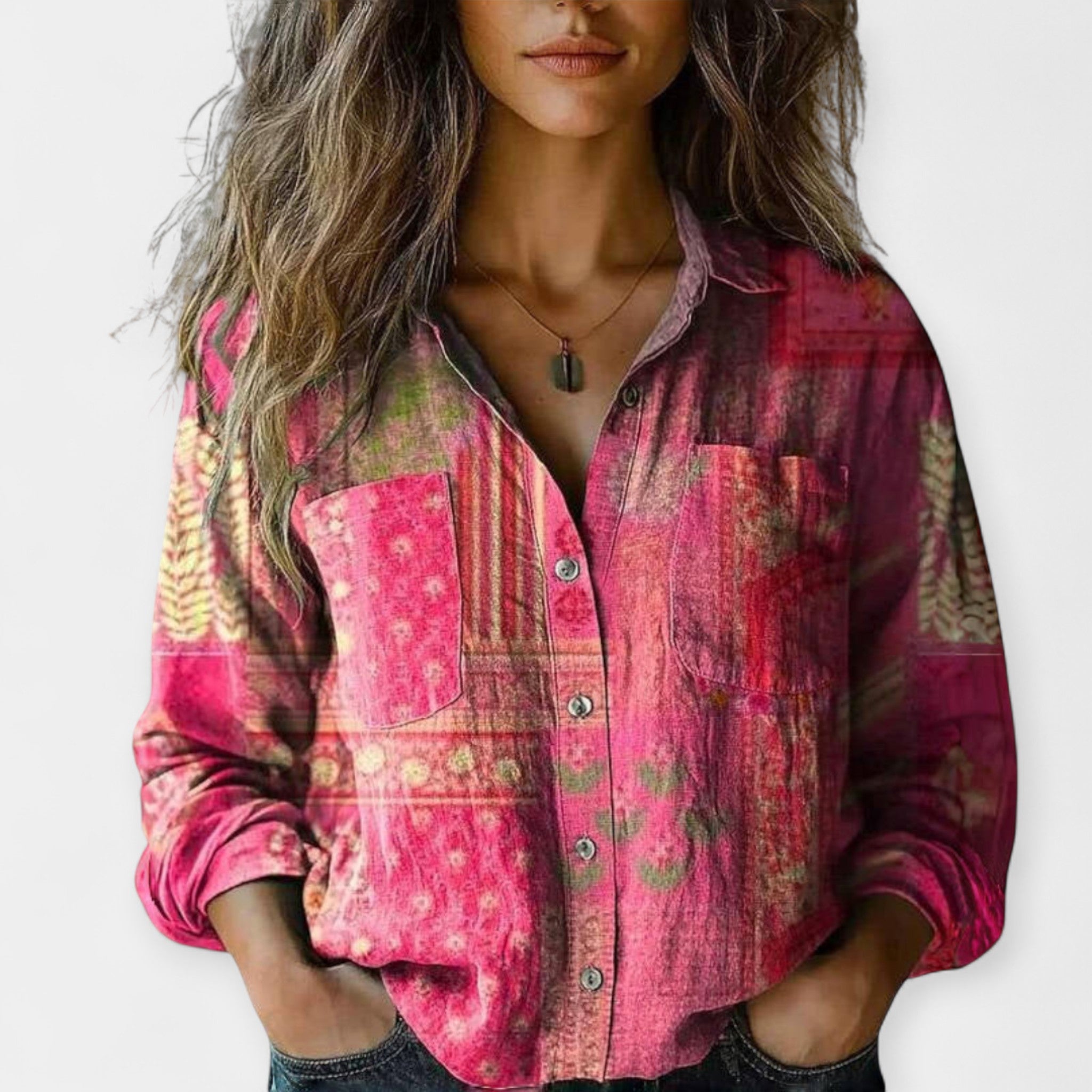 Adéla – Vintage Tričko s Vzorem