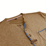 Tomáš – Měkké Základní Tričko s Kapsou na Prsou pro Muže