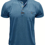 Tomáš – Měkké Základní Tričko s Kapsou na Prsou pro Muže