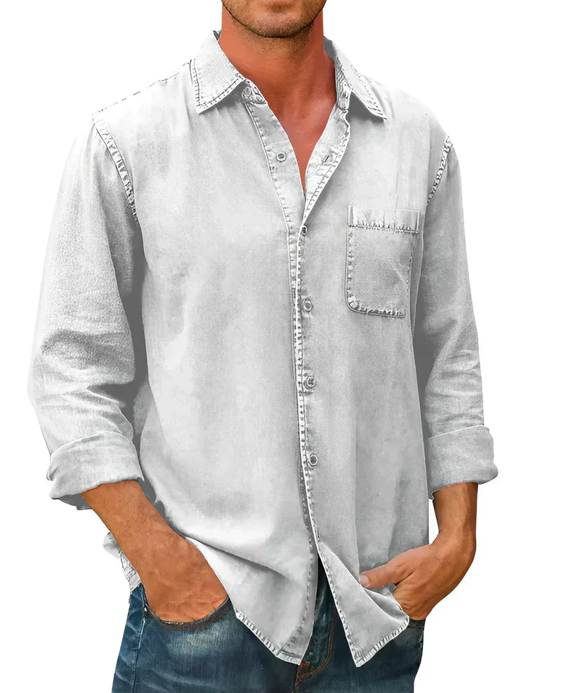 Tomáš – Pánská Volnočasová Košile s Dlouhým Rukávem