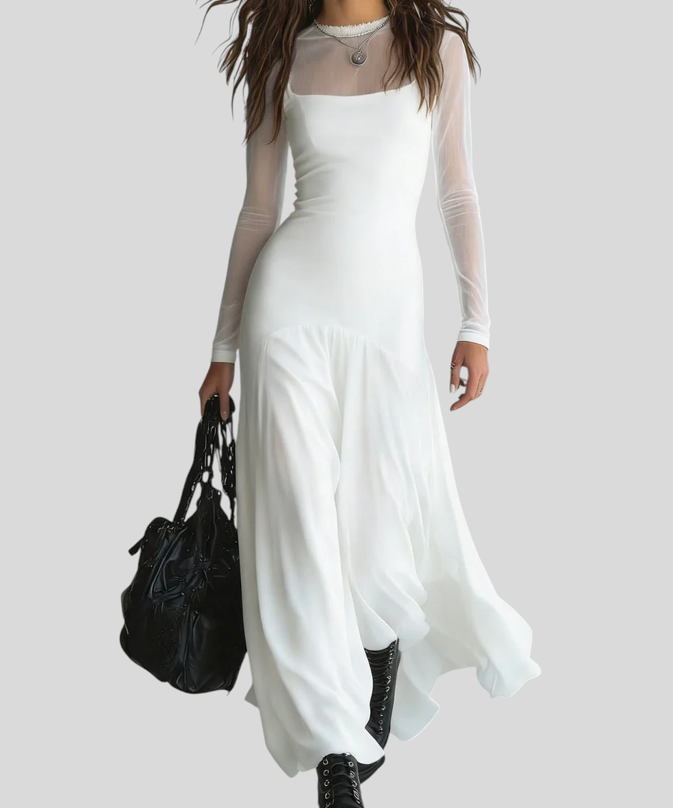 Lunaria – Dlouhé Tylové Šaty V Černé Barvě S Éterickým Kouzlem