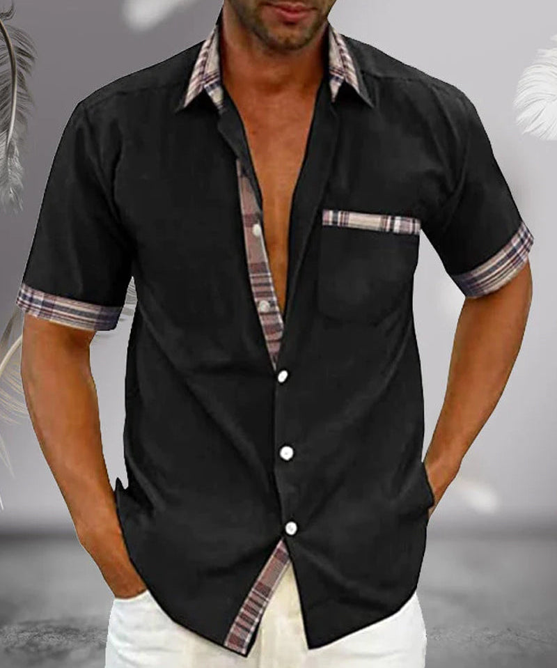 Tomáš – Klasická Pánská Košile s Krátkým Rukávem