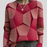 Lolit – Geometrický Pletený Svetr