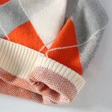 Tomáš – Kostkovaný Pletený Svetr pro Muže