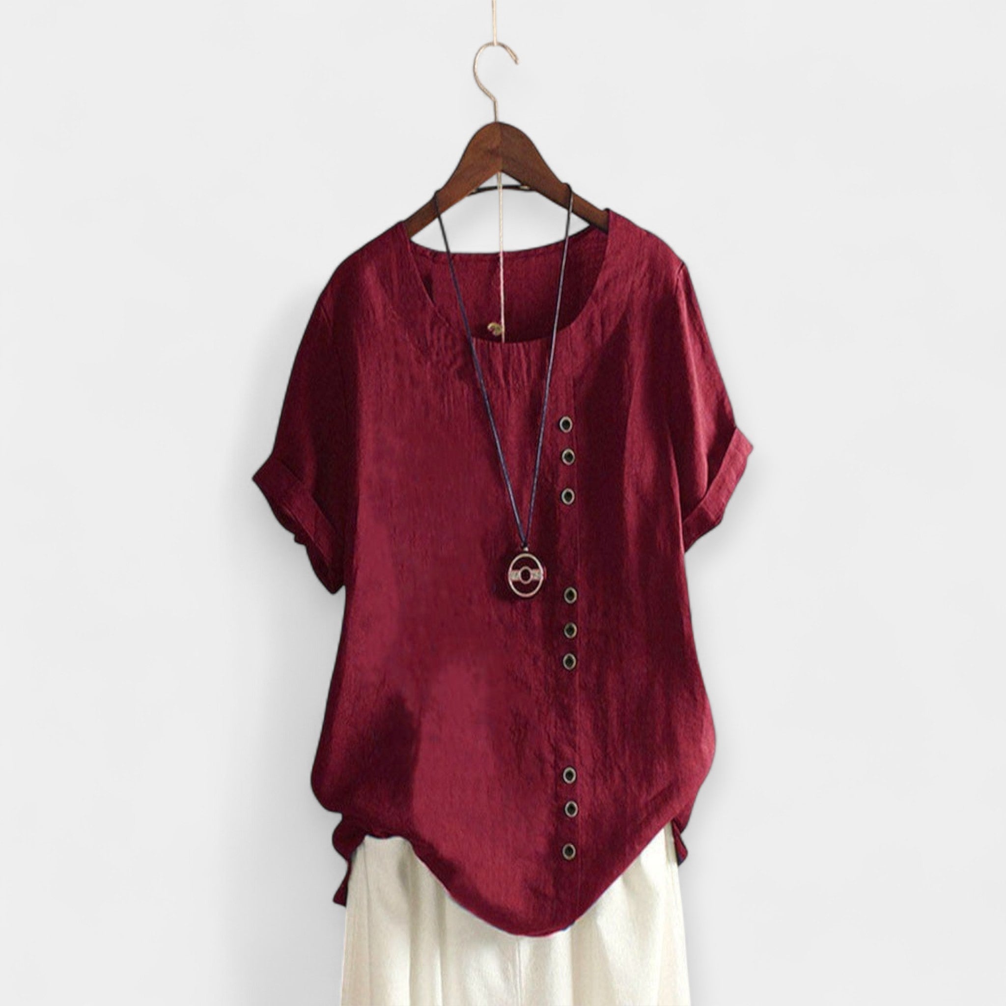 Sofie – Krátký Rukáv s Knoflíky