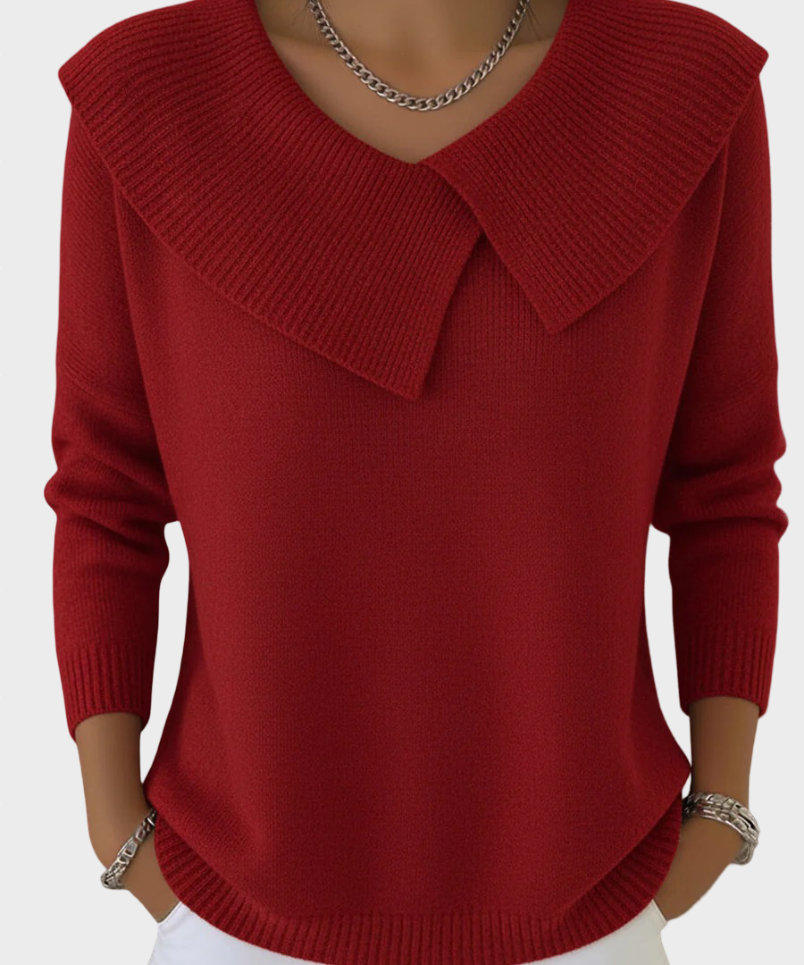 Lucia - Teplý svetr s měkkým límcem