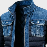 Jake - Hybridní denimová prošívaná bunda pro městský styl