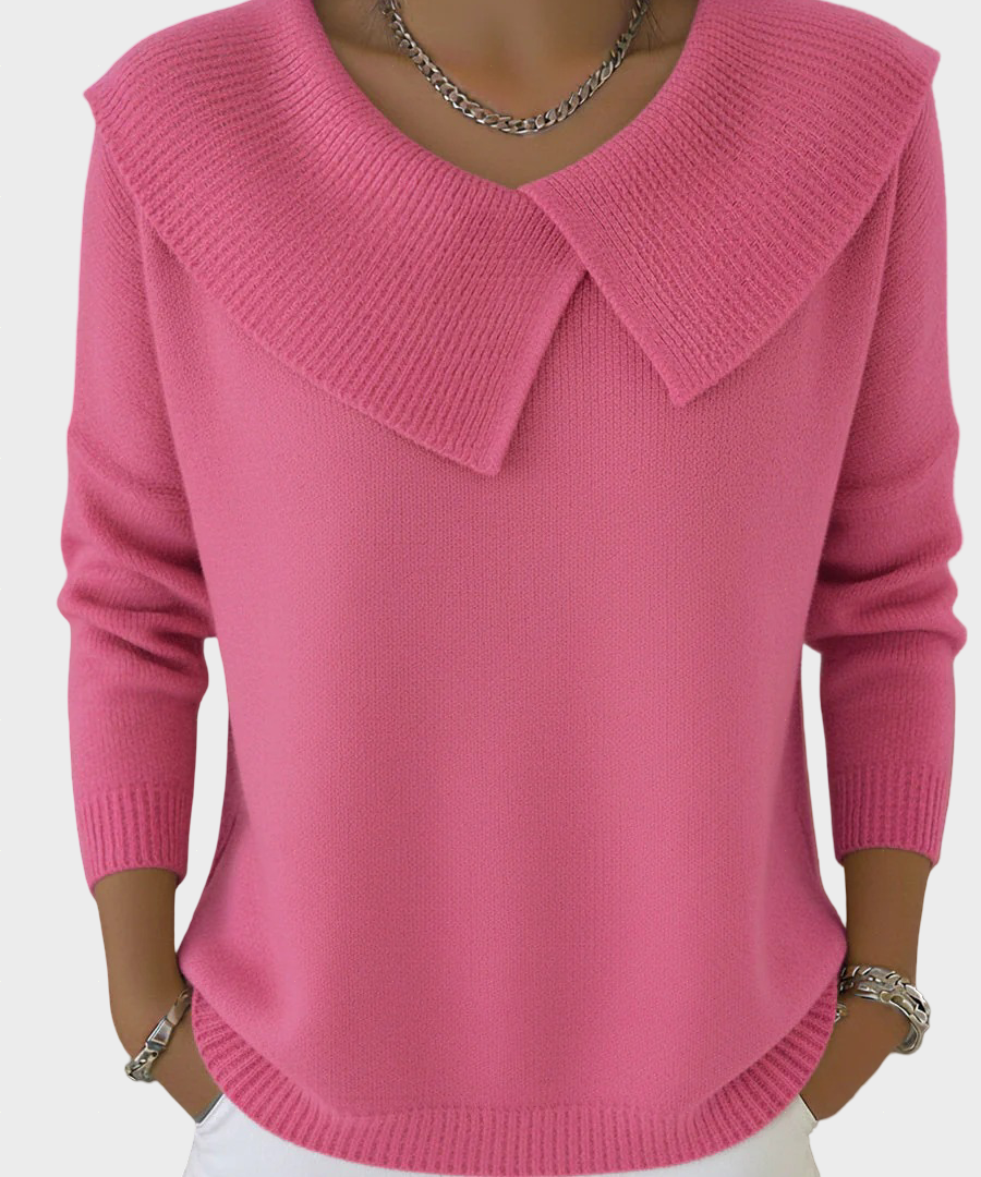 Lucia - Teplý svetr s měkkým límcem