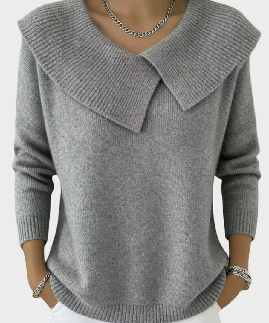 Lucia - Teplý svetr s měkkým límcem