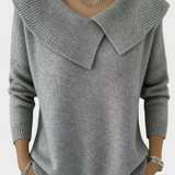 Lucia - Teplý svetr s měkkým límcem