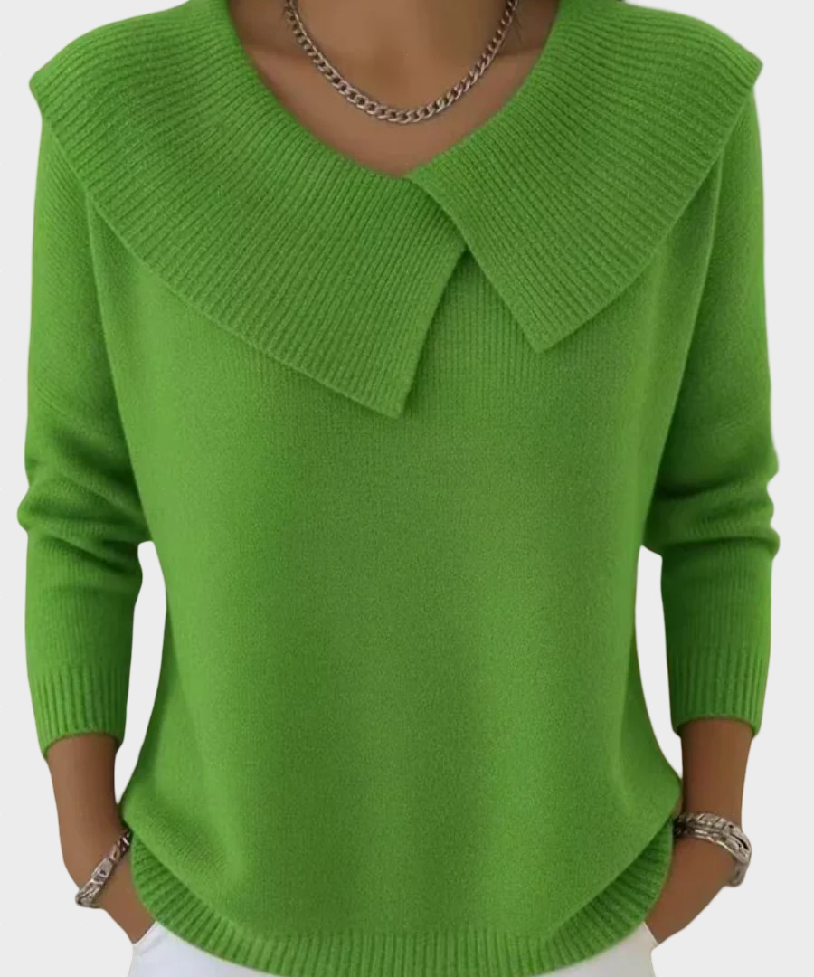 Lucia - Teplý svetr s měkkým límcem