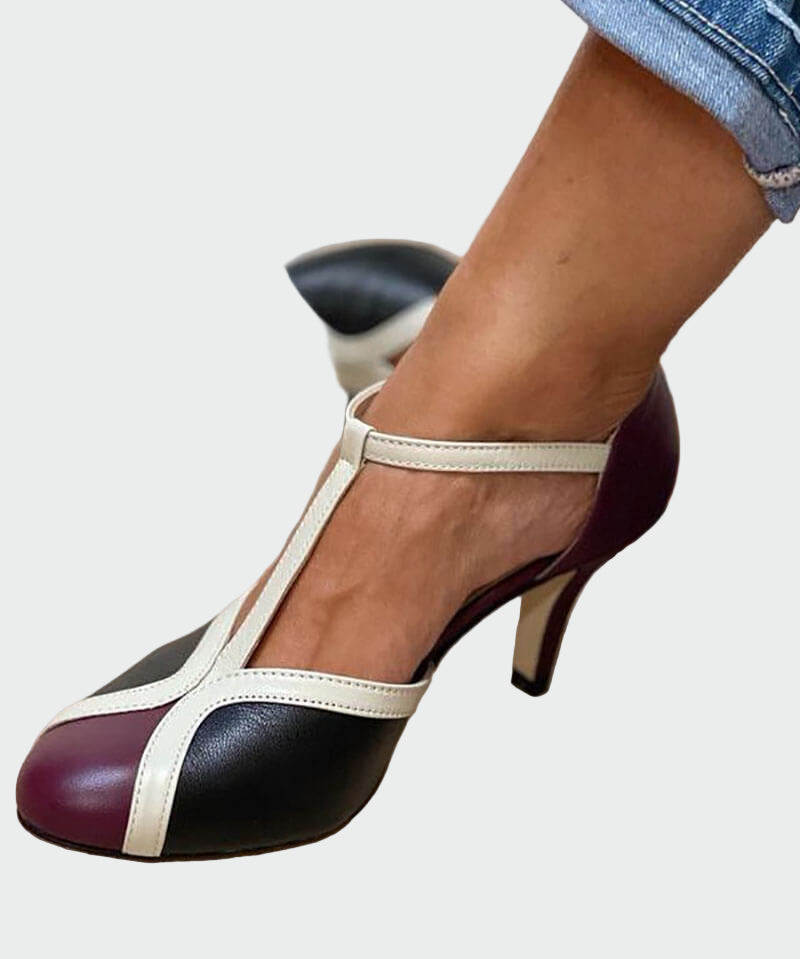 Adéla – Retro Lodičky s T Páskem