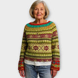 Adéla – Pletený Svetr s Působivým Vzorem