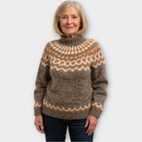 Adéla – Pletený Svetr s Vzorem na Límci
