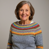 Adéla – Svetr s Geometrickým Vzorem