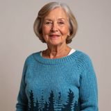 Adéla – Pletená Blůza s Lesním Vzorem