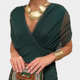 Amarra – Elegantní Dlouhé Šifonové Šaty S Drapováním