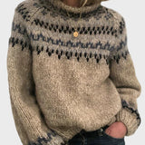 Adéla – Pletený Rolák s Kulatým Výstřihem