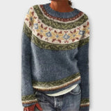 Adéla – Pletená Blůza s Geometrickým Vzorem